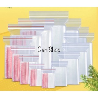 100gr túi zip viền đỏ LOẠI DÀY K NHĂN chống oxy hoá chạy chỉ đỏ đựng thực phẩm trang sức phụ kiện zip lock pe