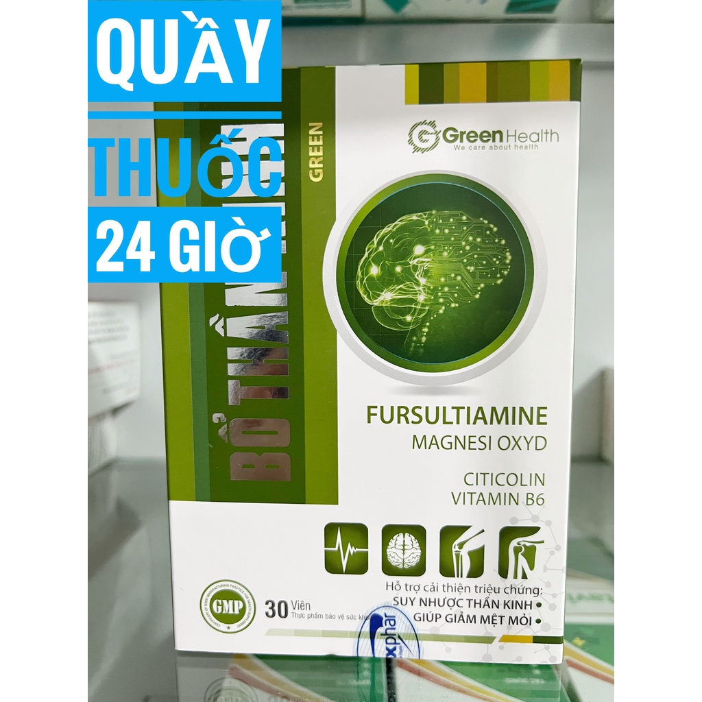 BỔ THẦN KINH GREEN HEALTH hộp 1 lọ 30 viên