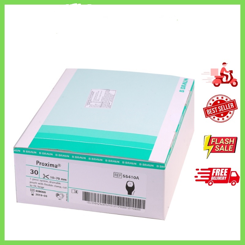 Túi Hậu Môn Nhân Tạo B Braun Proxima Drainable 1 Mảnh, Loại Xả ( hộp 30 cái)