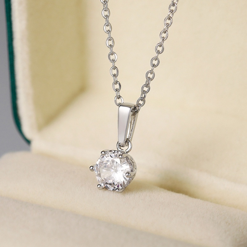 Vòng cổ 6 Móng Đính Đá Zircon Sang Trọng Cho Nữ