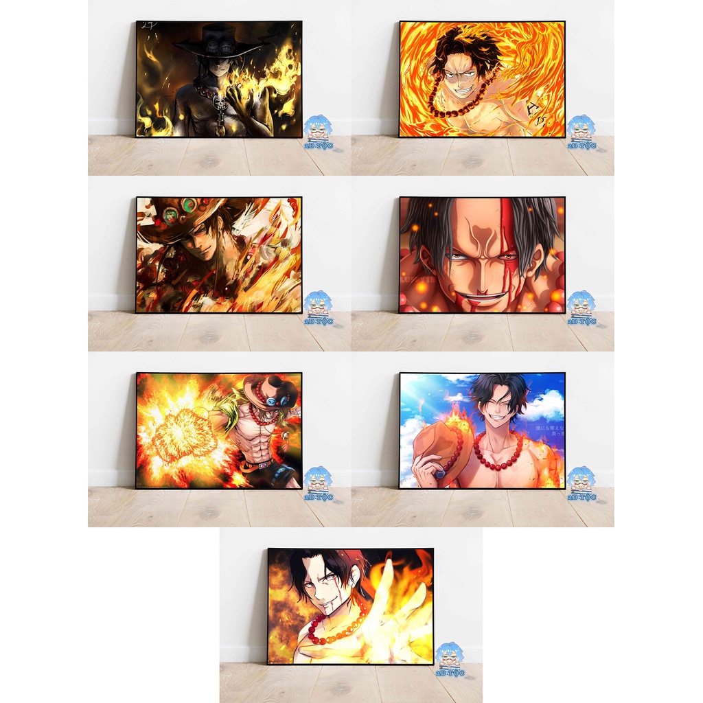 Tranh Poster A3 Portgas D. Ace (1) Anime Manga One Piece Chất Liệu Giấy Cao Cấp - 2D Tộc Shop