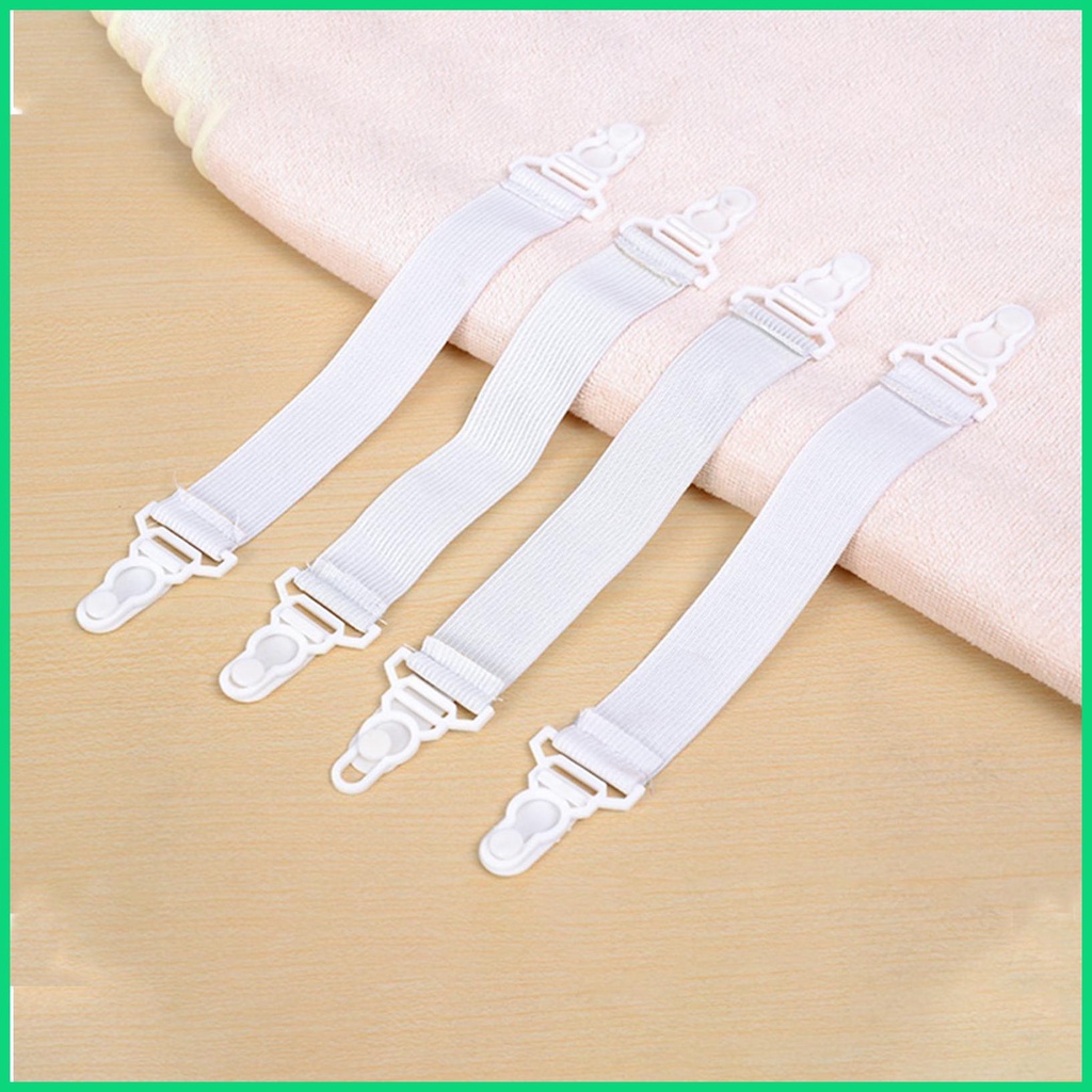 Set 4 Kẹp Cố Định Ga Trải Giường Co Giãn Tốt Tiện Dụng