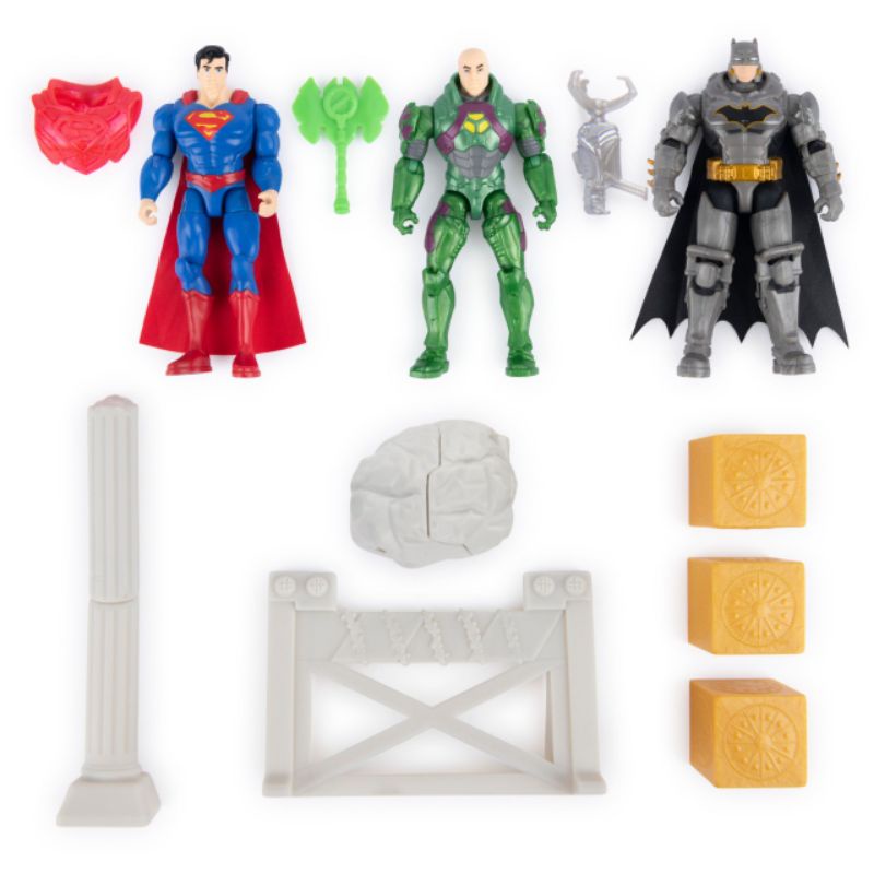 Bộ toà Wayne với Batman, Siêu nhân và Lex Luthor kèm các phụ kiện