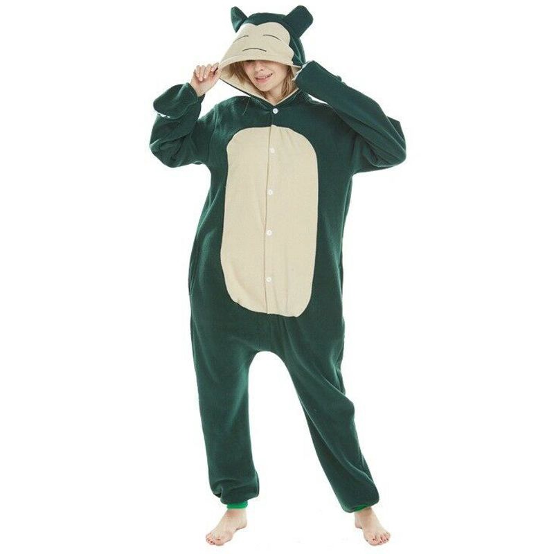 Bộ Đồ Ngủ Liền Thân Hóa Trang Nhân Vật Anime Pokemon Kigurumi Snorlax
