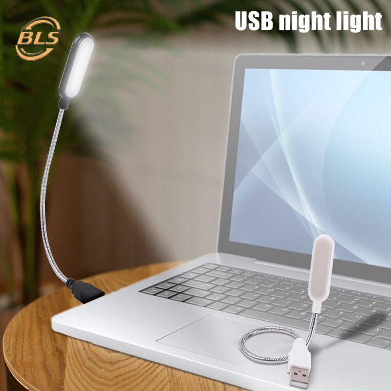 Đèn Đọc Sách Mini Bảo Vệ Mắt Mềm Linh Hoạt Bằng Kim Loại Có Thể Uốn Cong Cho Laptop / Ký Túc Xá