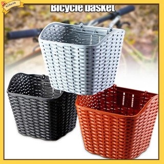 Giỏ xe đạp có nắp bằng nhựa đan bền bỉ chắc chắn
