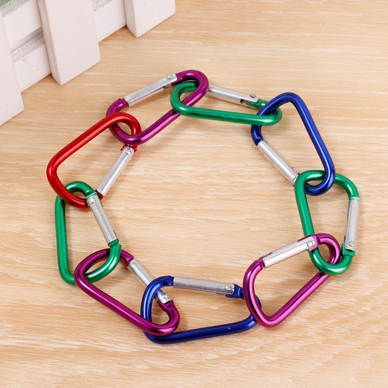 1 Cái Móc Khóa Hình Chữ D 4# Móc Treo Chìa Khóa Bằng Hợp Kim Nhôm Tiện Dụng Khi Đi Cắm Trại