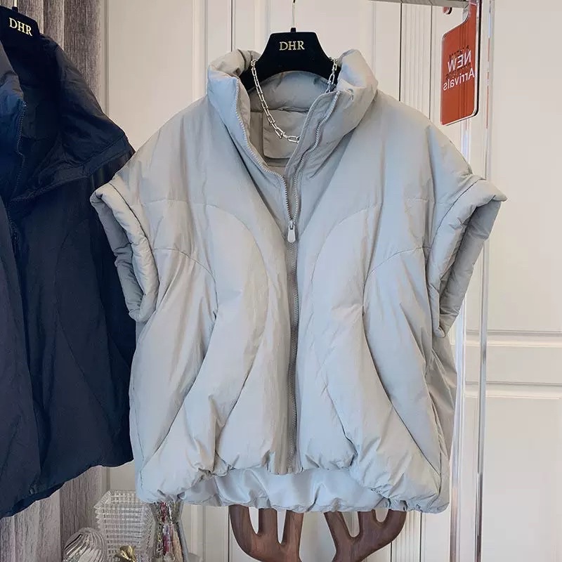 Áo gile phao cánh rơi phong cách Hàn