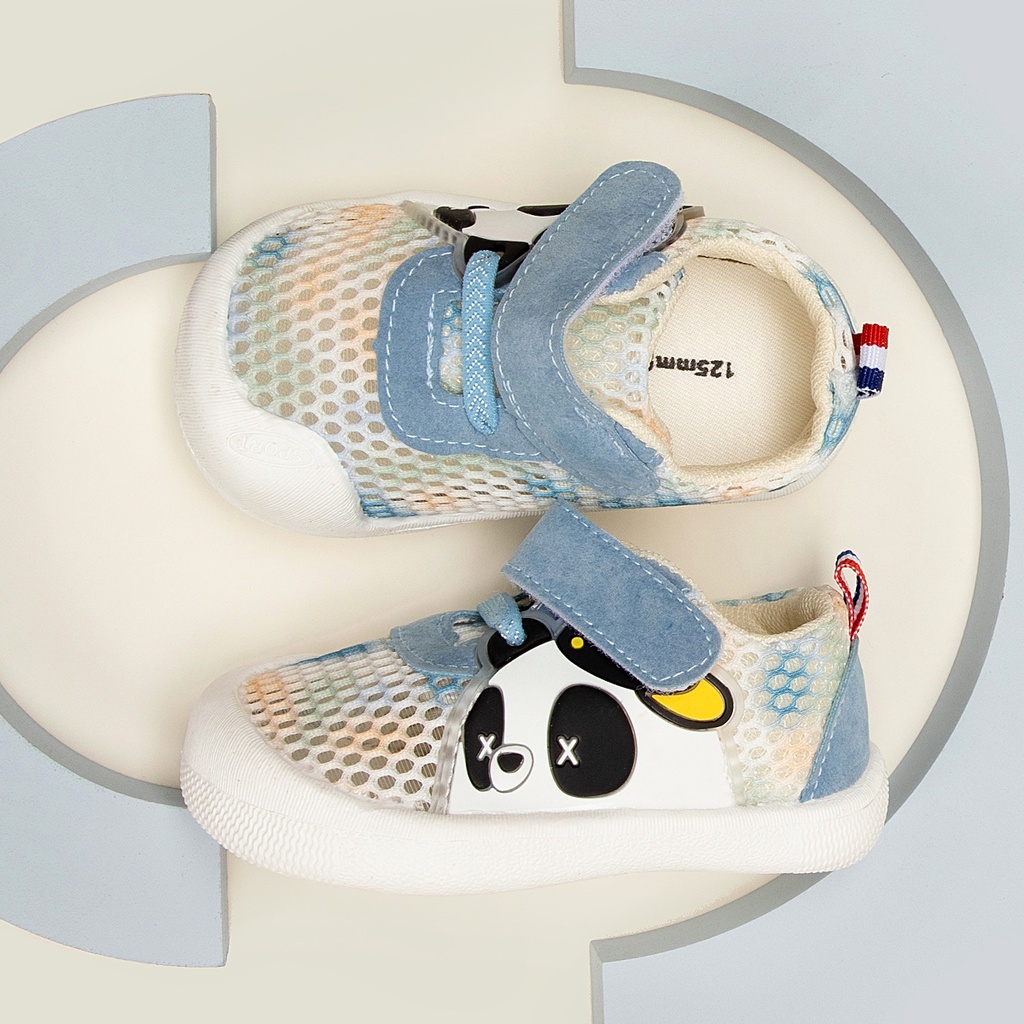 Sandal Cheerful Mario 2022 mớI có khóa dán cho bé chống trơn thoáng khí đế mềm