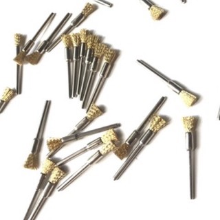 Chổi bút đánh gỉ màu đồng 5mm cán 3mm