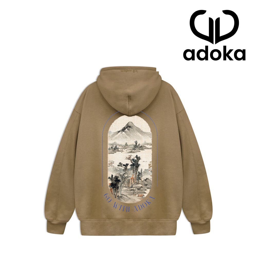 Áo Khoác Nỉ Hoodies Nam Nữ Form Rộng Nón 2 lớp Local Brand ADOKA Chất Vải Đầy Đặn Full nhiều màu sắc Hoodie2