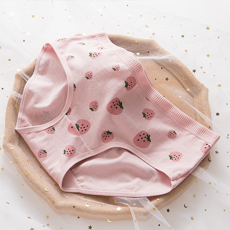 Quần nót nữ cotton cạp to dễ thương KIMCHIBIKINI quần chip nữ vải mềm in hình dễ thương QL028
