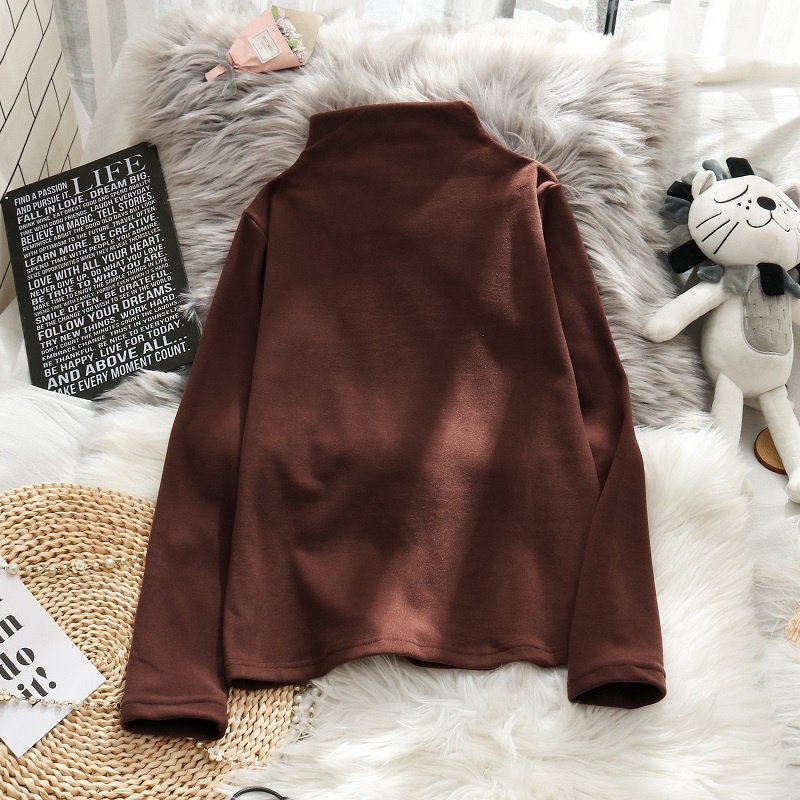 NRVP Áo Thun Nữ Dài Tay Dáng Rộng In Hình Phong Cách Hàn Quốc Kiểu Mới