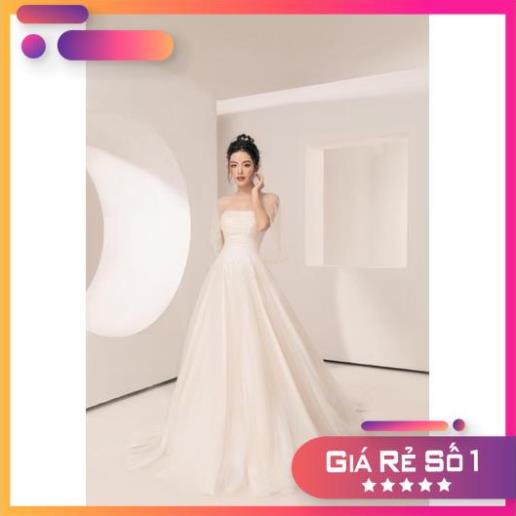 Đầm maxi cúp ngực phối áo choàng cườm ngọc rời TRIPBLE T DRESS - size M/L - MS195Y