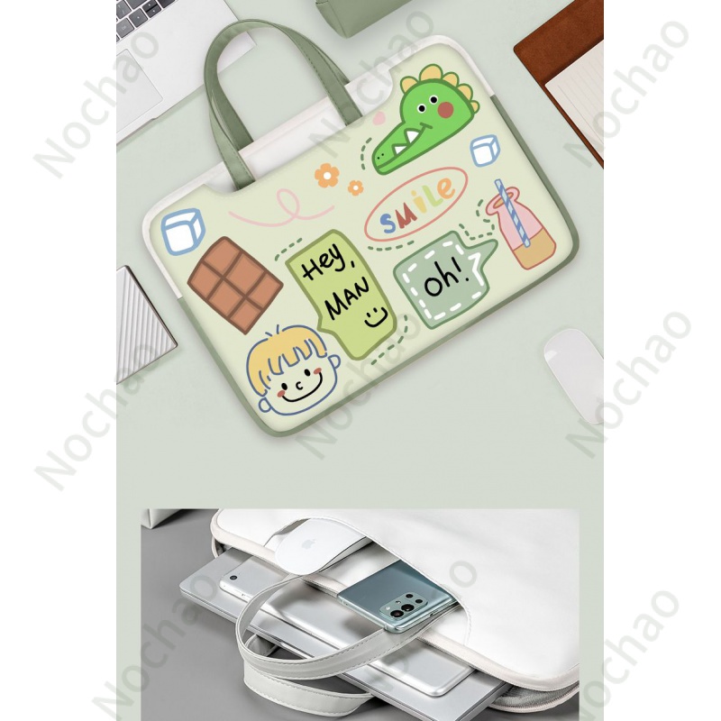 Túi Đựng Laptop Lenovo 14 Apple air 44.3cm Huawei 16 Xiaomi 15.6 In Họa Tiết Graffiti Xinh Xắn