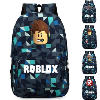 Roblox trò chơi ba lô thiếu niên trẻ em trai trẻ em túi học sinh trung tính phim hoạt hình du lịch vai túi quà tặng