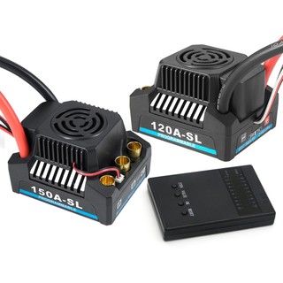 1 bộ điều tốc không chổi than chống nước 120a-sl 150a-sl 2-4s với esc không chổi than 5a / 5.8v bec cho xe hơi / xe địa hình / xe tải /