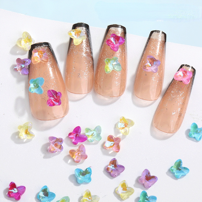 Đá Mocha Phát Quang Đính Móng Tay Nghệ Thuật