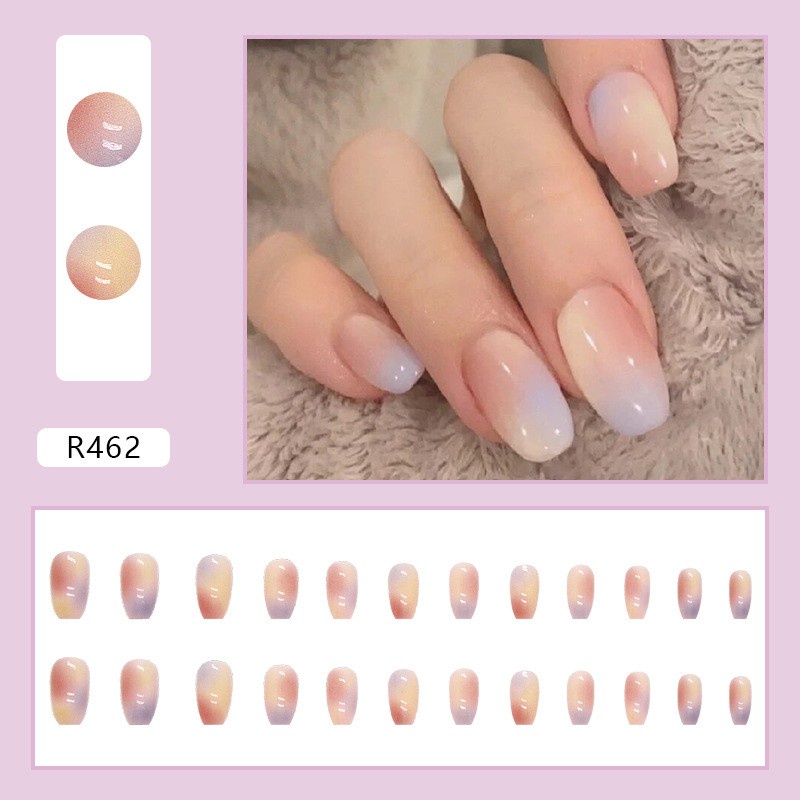 móng tay giả hộp nail box 24 móng giả kèm keo