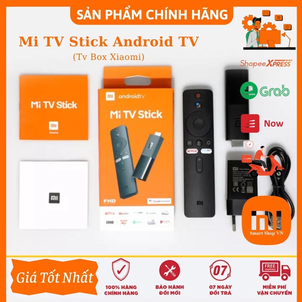 Xiaomi TV Stick 4K Quốc Tế giọng nói Tiếng Việt - Hàng Chính Hãng