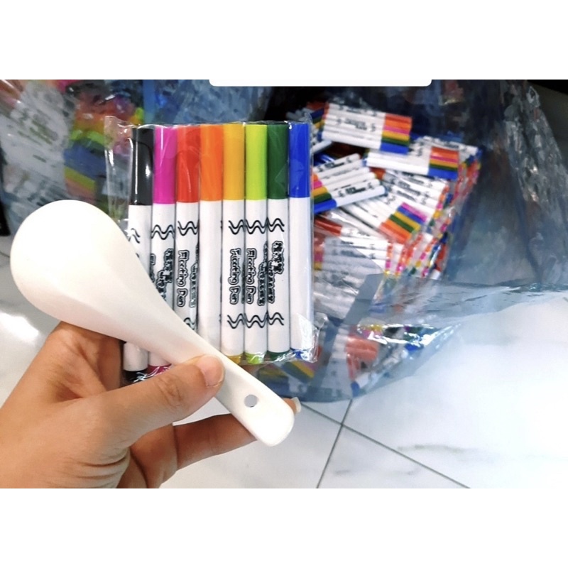 Sét 8 Màu + Thìa Vẽ Trên Nước Mà Thuật