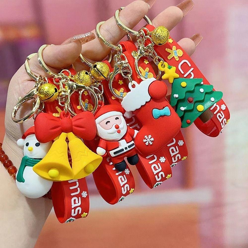 Móc Khóa Hình Búp Bê Ông Già Noel Hoạt Hình Kiểu Hàn Quốc Sáng Tạo