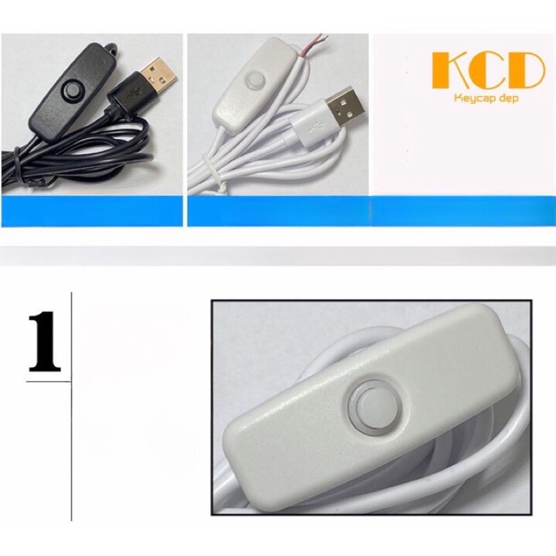 Combo 2 Dây Nguồn USB 5V Cáp Nguồn Cho Đèn Led Trang Trí Bóng Led GRBo