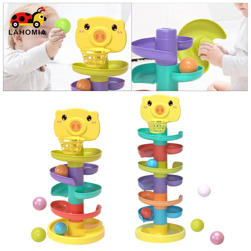 LAHOMIA Set đồ chơi tháp bóng lăn phát triển trí thông minh vui nhộn cho bé 2-4 tuổi