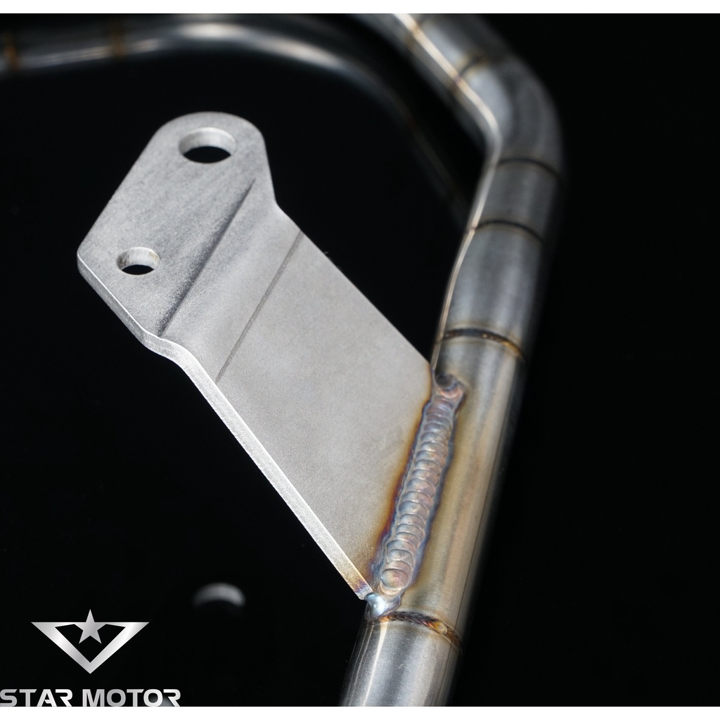 Tay xách inox 304 dành cho xe Sirius from vểnh - mối hàn mũi tên