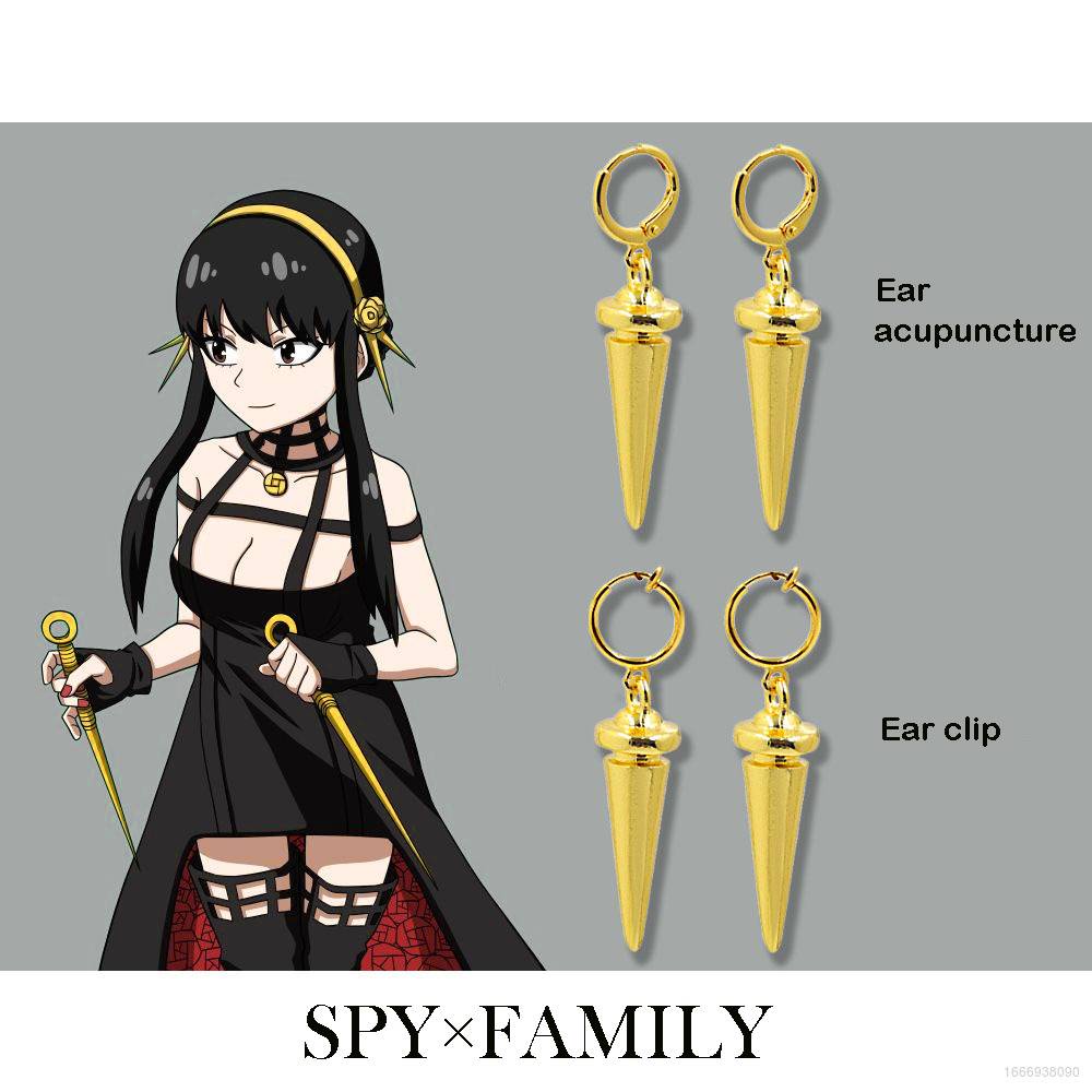 Khuyên Kẹp Tai Hóa Trang Vũ Khí SPY x FAMILY Yor Briar Halloween Trang Trí