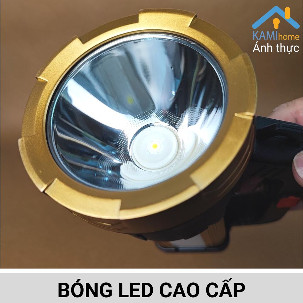 Đèn pin siêu sáng sạc tích điện cỡ lớn cầm tay và để bàn (Chọn mẫu) mã 38038