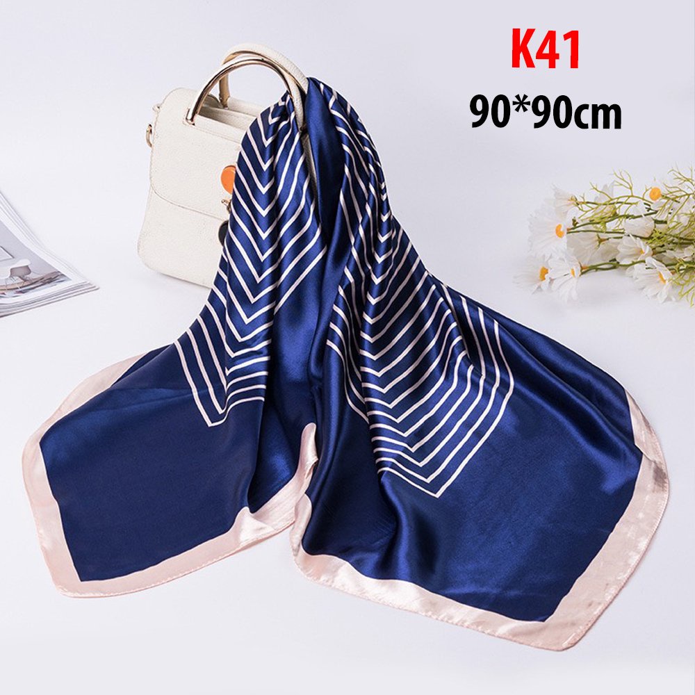 Goti - Khăn Quàng Cổ Tạo Kiểu Khổ Vuông In Họa Tiết  Đa Dạng K29 - K47