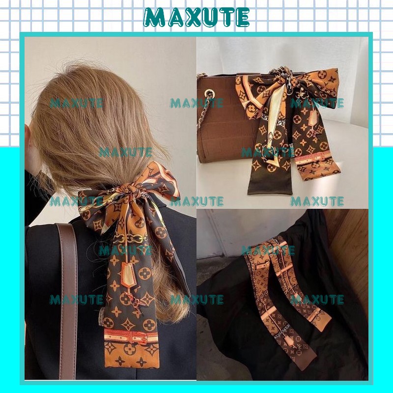 Khăn Lụa Dài Quàng Cổ Buộc Tóc Thắt Nơ Quấn Túi 8x115 cm K8D01
