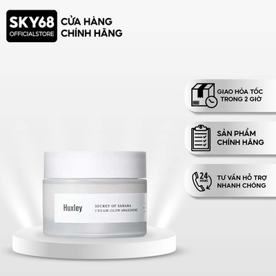 Kem Dưỡng Trắng Da, Giúp Da Căng Bóng Rạng Rỡ Chiết Xuất Từ Xương Rồng Huxley Secret Of Sahara Cream Glow Awakening 50ml