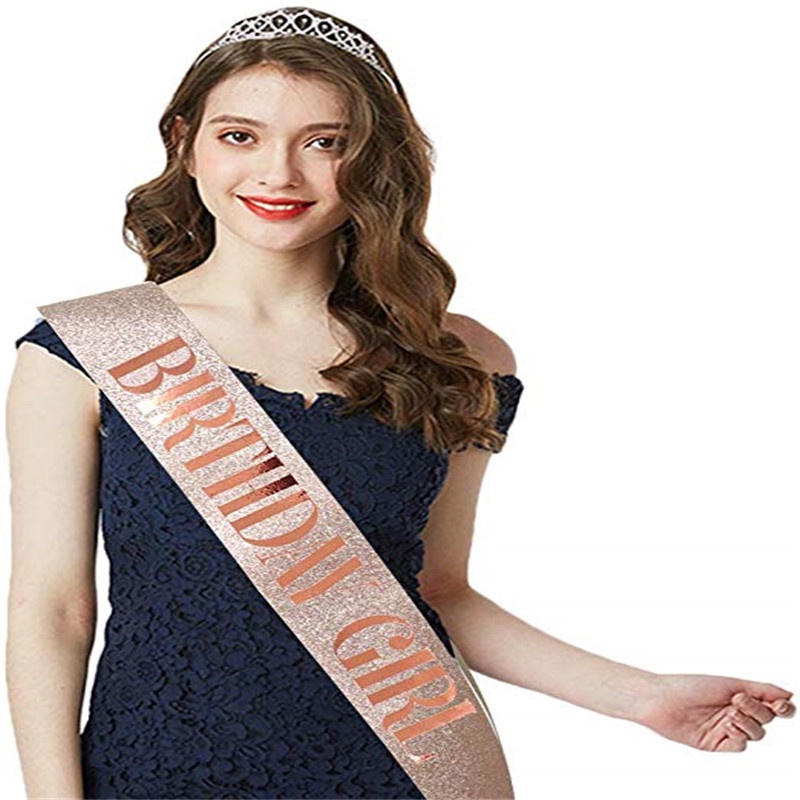 Dây Thắt Lưng Và Vương Miện Công Chúa Thời Trang Trang Trí Tiệc Sinh Nhật Cho Bé Gái