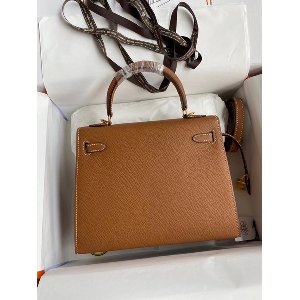 Túi quai xách HM Kelly siêu cấp khâu máy size 25cm