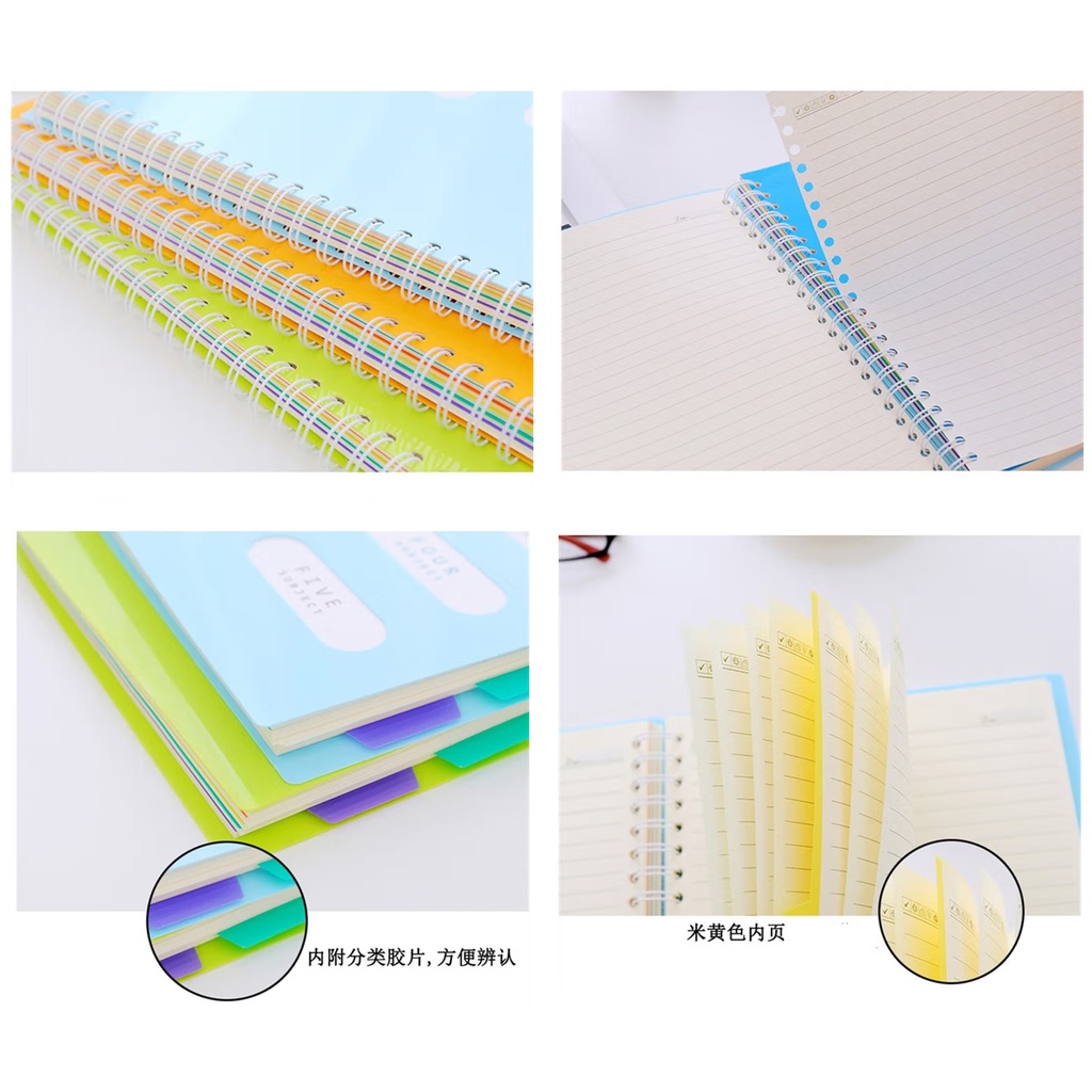 Sổ lò xo A4 có phân trang Heeton D12-653 - Kích thước: 210x295mm