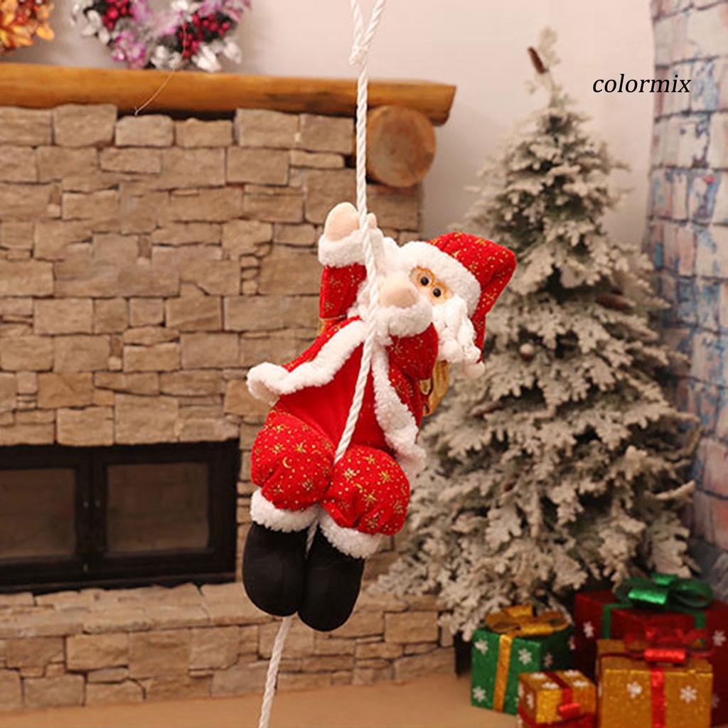 Ông Già Noel Leo Dây Treo Trang Trí Cây Thông Noel