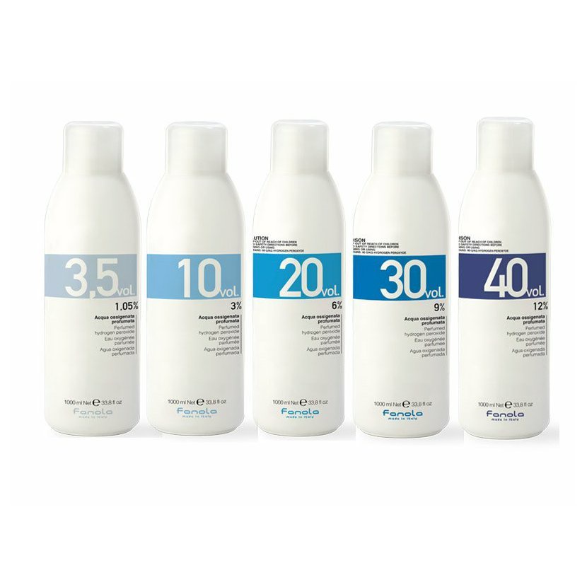 Dung dịch Oxy trợ nhuộm Fanola Acqua Ossigenata Profumata 100ml I Tách chiết từ chai 1000ml