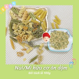 Nui, mì hữu cơ cho bé ăn dặm gói lẻ 100g