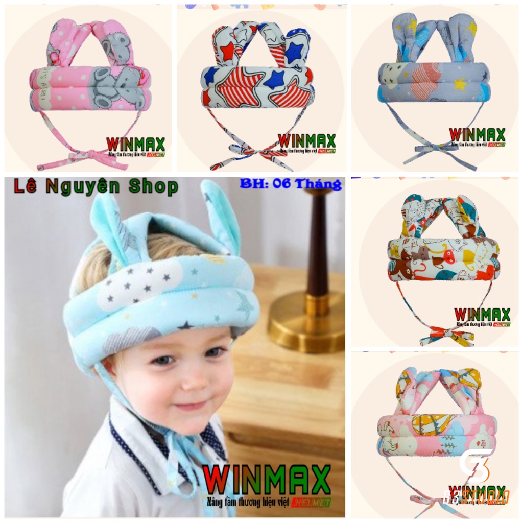 Mũ Bảo Vệ Đầu Cho Bé Yêu Dễ Thương 6 Tháng Đến 36 Tháng Tuổi