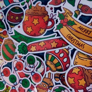 Set 30 hình dán sticker Noel dễ thương