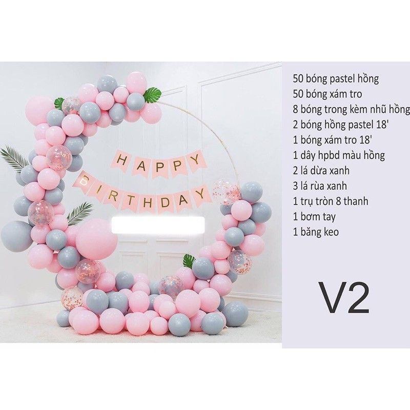 Sét bóng trang trí trên trụ tròn