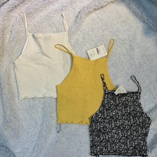 Áo croptop cổ yếm sát nách ôm body siêu tôn dáng