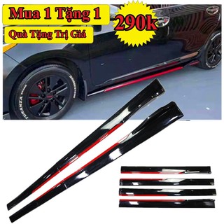 Lip hông ốp sườn lắp chung màu đen bóng viền đỏ