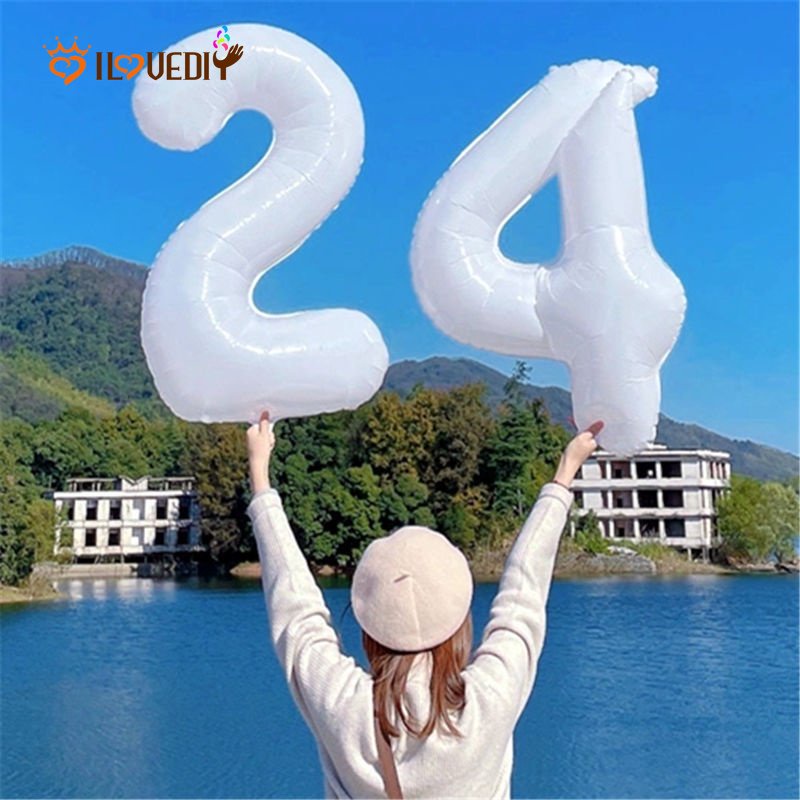 Bong Bóng Lá Nhôm Hình Số 0-9 16inch Dùng Trang Trí Tiệc Sinh Nhật / Nhà Cửa