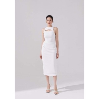 Lilian’s by chams- đầm ôm body sát nách xẻ ngang ngực nhún eo