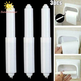 SUNAGE- ~3Pcs White Replacement Toilet Paper Roll Holder Roller Spindle Insert-Spring【SUNAGE- HOT Fashion】