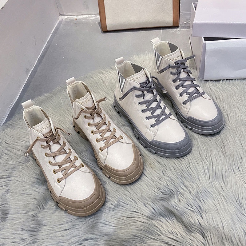 One more shoes Giày Thể Thao Cổ Cao Thời Trang Hàn Cho Nữ