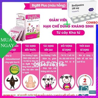 Combo Bedipanten 100mg +  Cốm BigBB Plus